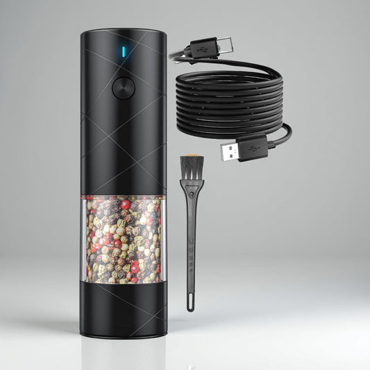 Automatic Salt Pepper Mill with LED Lighting - VogeLuxe