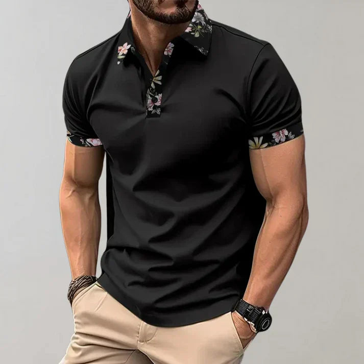 Men's Classic Casual Long Sleeve Polo Shirt with Various Styles - BritishElegance