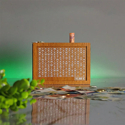 Money Saving Wooden Piggy Bank Coin Box