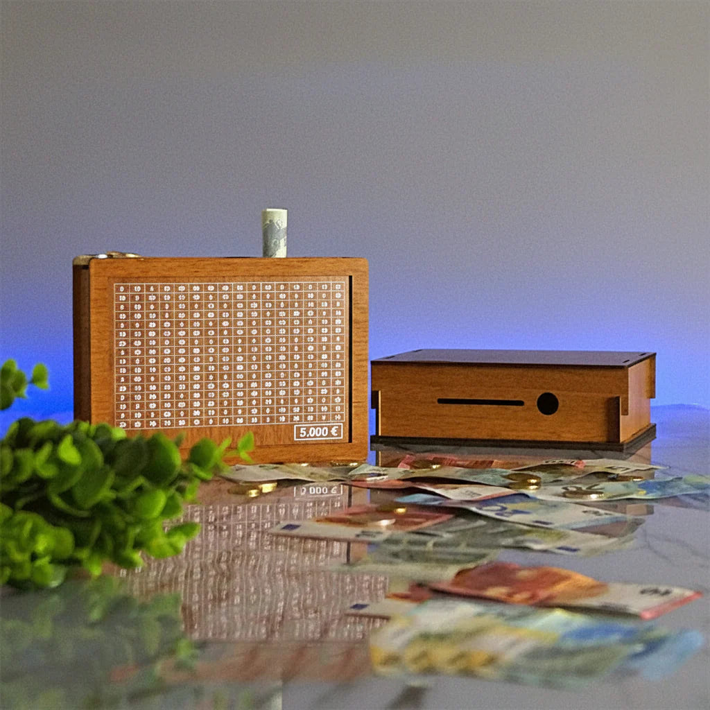Money Saving Wooden Piggy Bank Coin Box