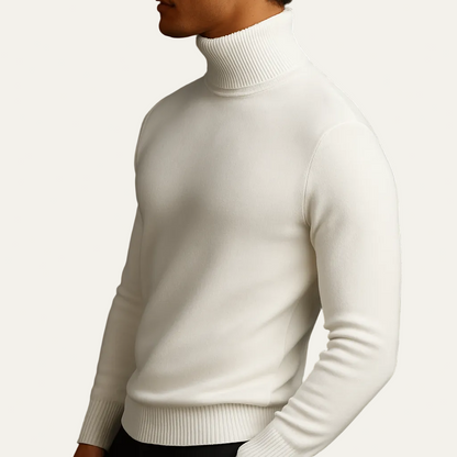 Savoni Men’s Wool Turtleneck – Classic Knit Sweater 2