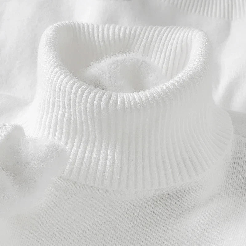 Savoni Men’s Wool Turtleneck – Classic Knit Sweater 3