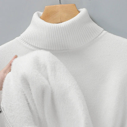 Savoni Men’s Wool Turtleneck – Classic Knit Sweater 4
