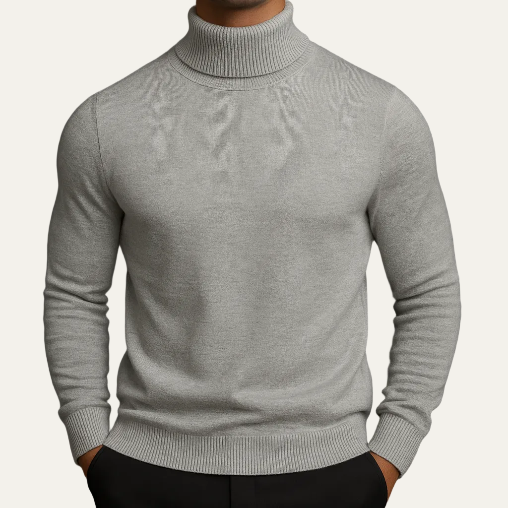 Savoni Men’s Wool Turtleneck – Classic Knit Sweater 5