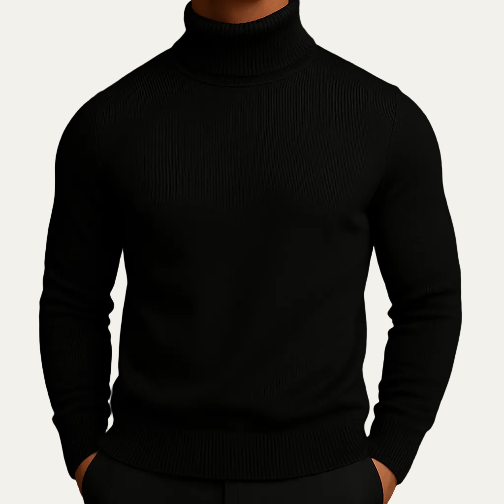 Savoni Men’s Wool Turtleneck – Classic Knit Sweater 8
