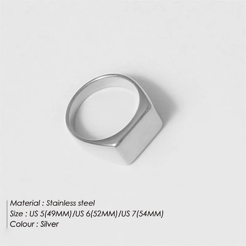 Simple Gold Tone Round Party Ring