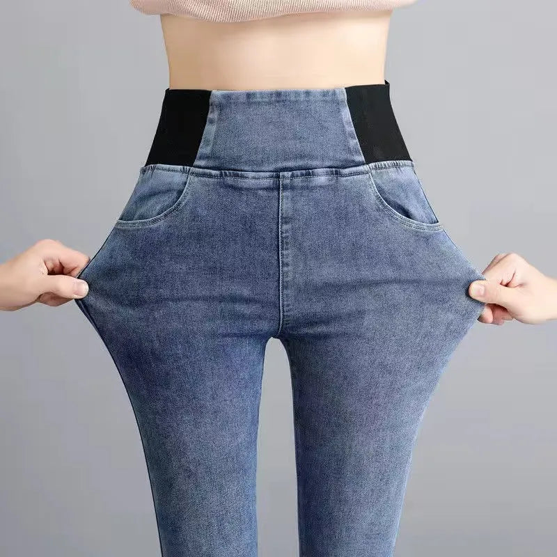 Comfortable Women's Skinny High Waist Jeans