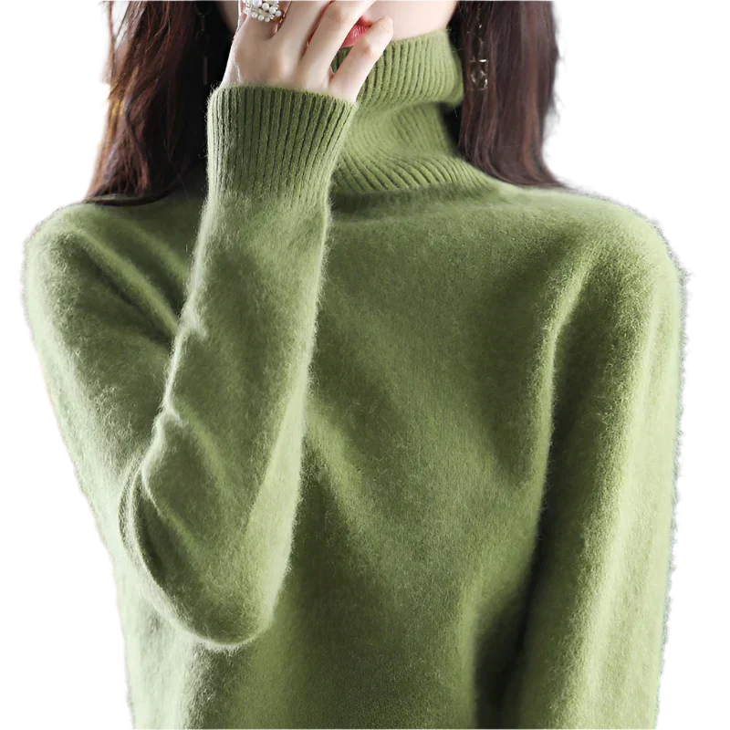 Soft Cashmere Turtleneck Sweater For Women