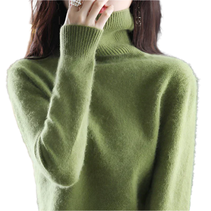 Soft Cashmere Turtleneck Sweater For Women