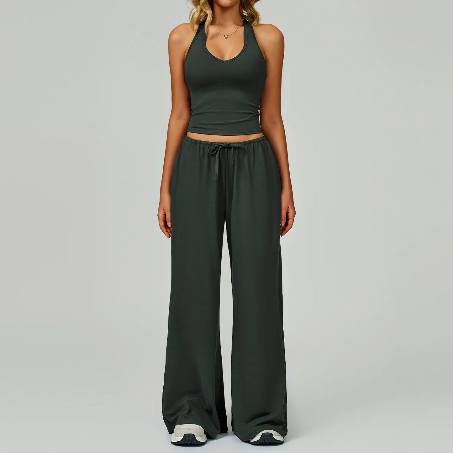 Ladies' Breathable Tank & Elastic Waist Jogger Pants