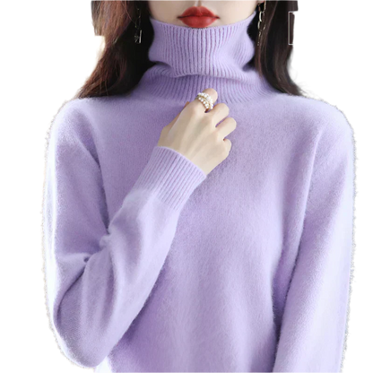 Soft Cashmere Turtleneck Sweater For Women