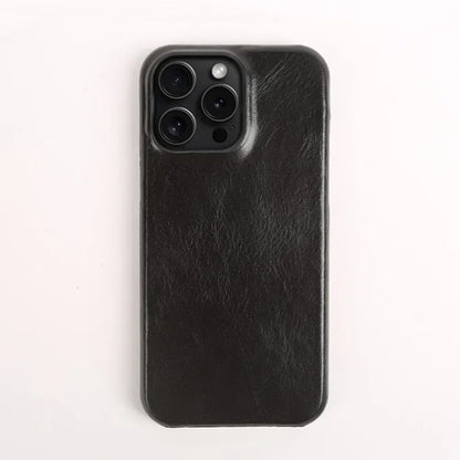 Premium Leather iPhone Cover Genuine Handmade Cowhide