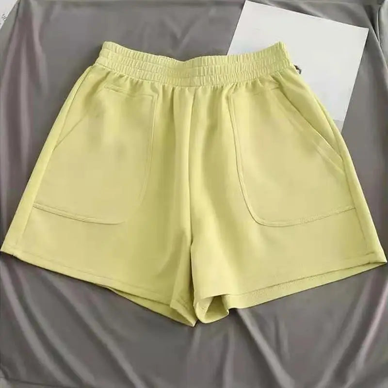 Relaxed Fit High-Waist Wide Leg Shorts
