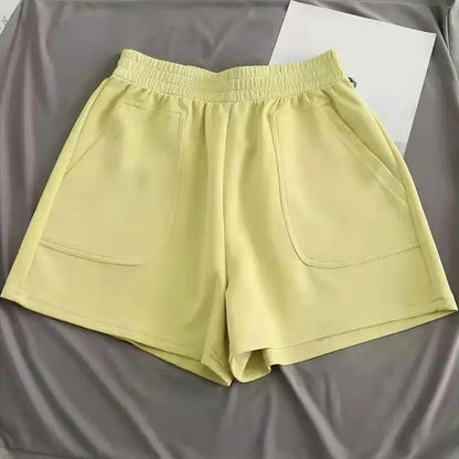 Relaxed Fit High-Waist Wide Leg Shorts
