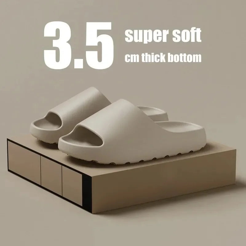 Soft Foam Slides - Cozy Brown House Slippers