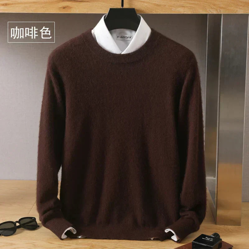 Luxurious Soft Crew Neck Cashmere Sweater
