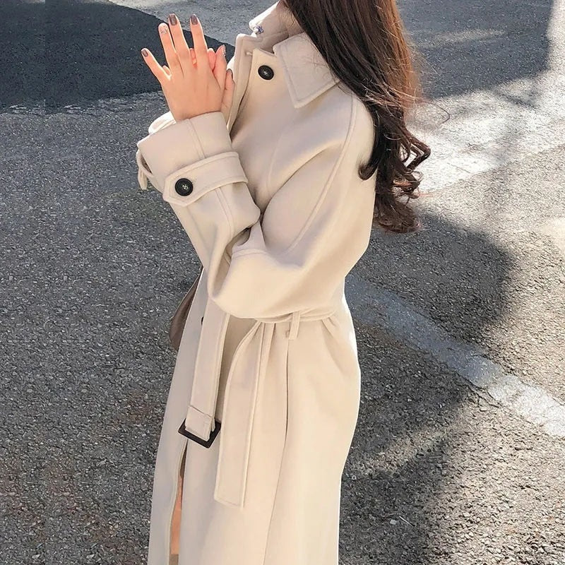 Stylish Women's Classic Trench Coat
