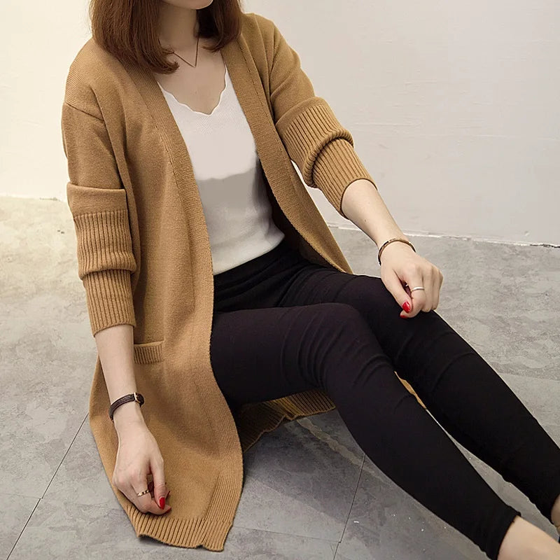 Warm Women's Parka Coat with Zip and Pockets