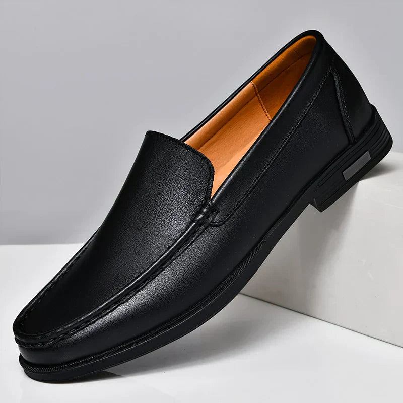 Comfortable Leather Slip On Loafers for Men - VogeLuxe