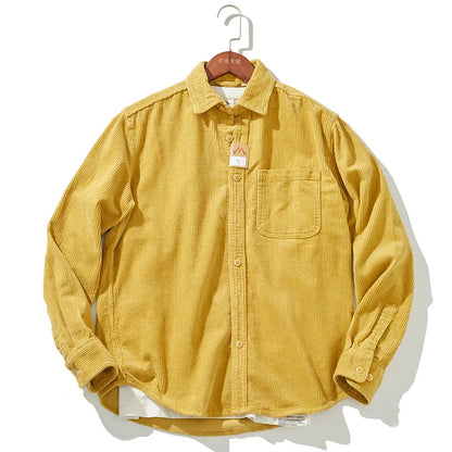 Warm Corduroy Mens Jacket - Fitted Winter Coat