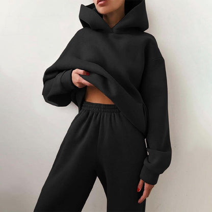 Cozy Women's Casual Sweatpant Hoodie Set