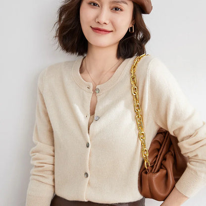 Luxurious Cashmere Open Front Cardigan for Women