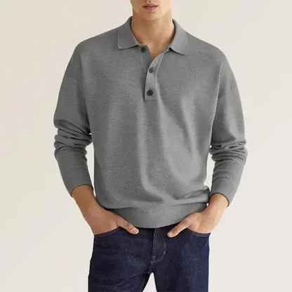 Classic Fit Men's Polo Shirt – Slim Button Down Collar Top