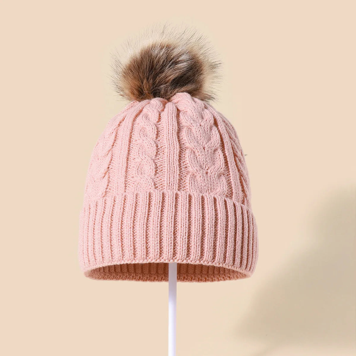 Soft Pom Pom Winter Beanie for Women