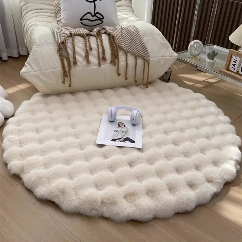 Soft Circular Mat in Scandinavian Design - VogeLuxe