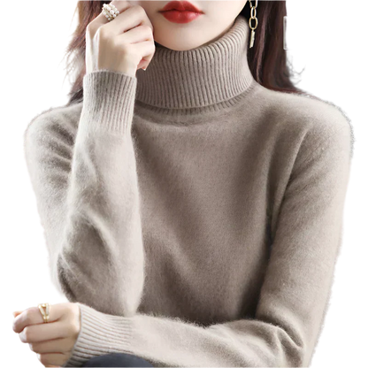Soft Cashmere Turtleneck Sweater For Women