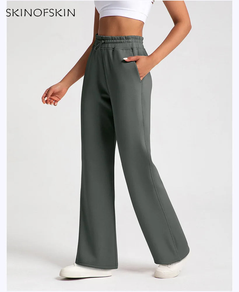 Comfortable High Waisted Loose Fit Women Sweatpants