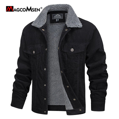 Rugged Mens Cotton Cord Jacket - BritishElegance