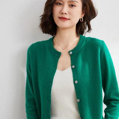 Luxurious Cashmere Open Front Cardigan for Women - VogeLuxe