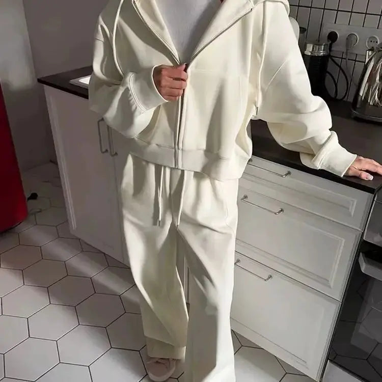Ladies' Fleece Hooded Jacket and Legging Set