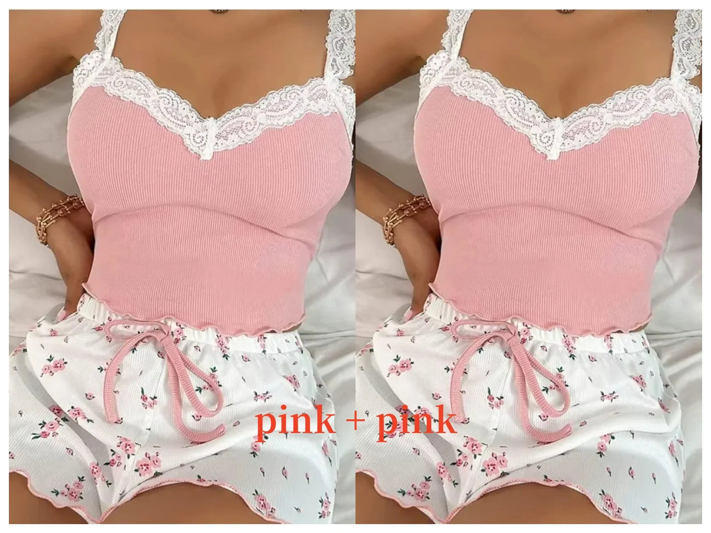 Ladies Soft Floral Sleep Pajama Set