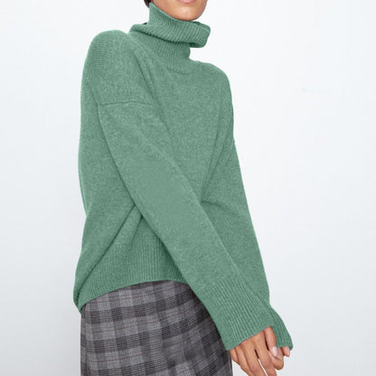 Cozy Women's Big Knit Turtleneck Winter Sweater