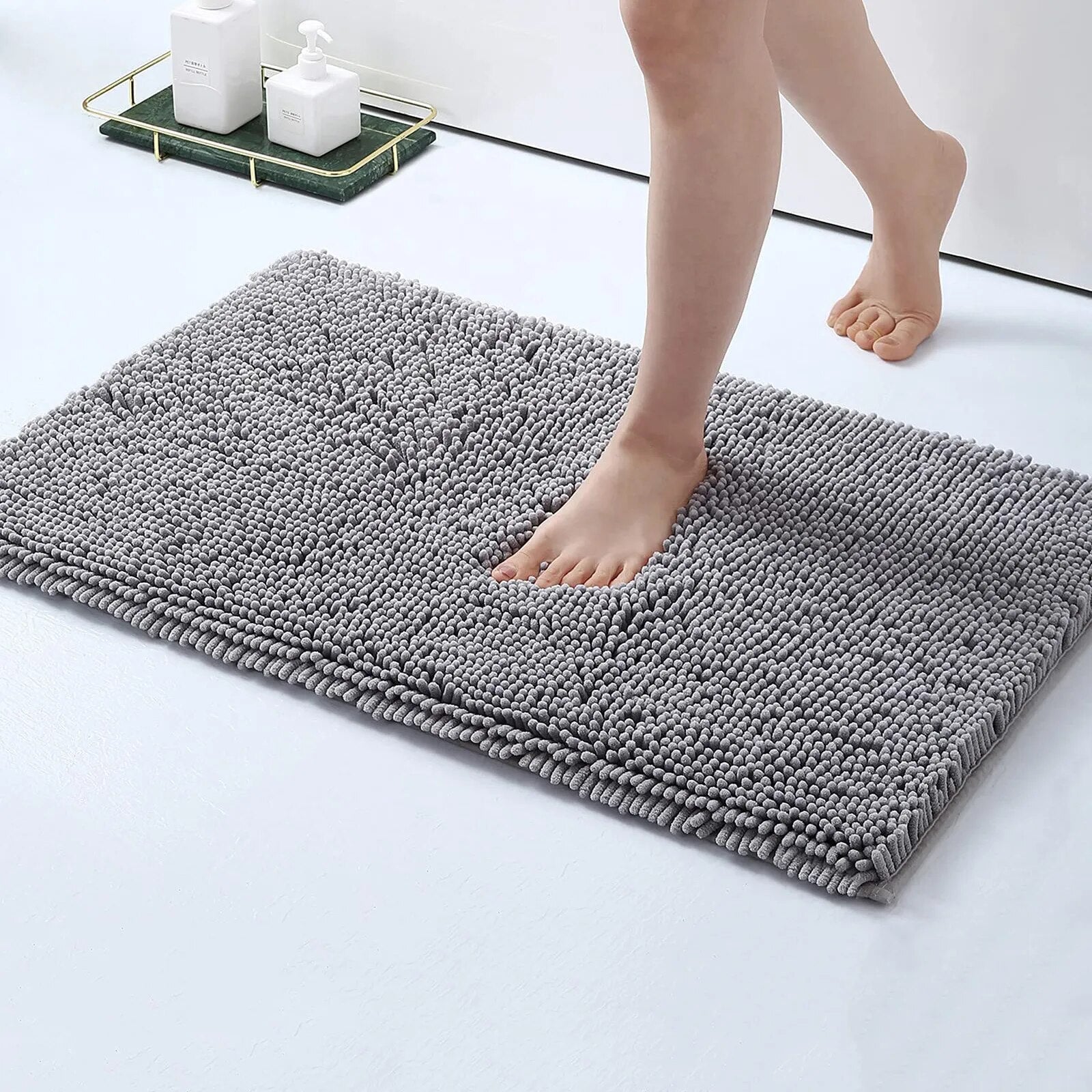 GripStep Soft Anti-Slip Bathroom Mat For Extra Safety - VogeLuxe