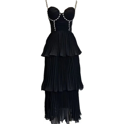 Luxury V-Neck Sleeveless Formal Evening Gown