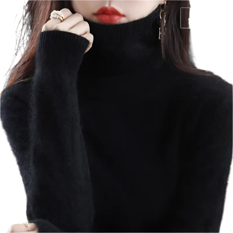 Soft Cashmere Turtleneck Sweater For Women