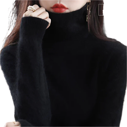 Soft Cashmere Turtleneck Sweater For Women