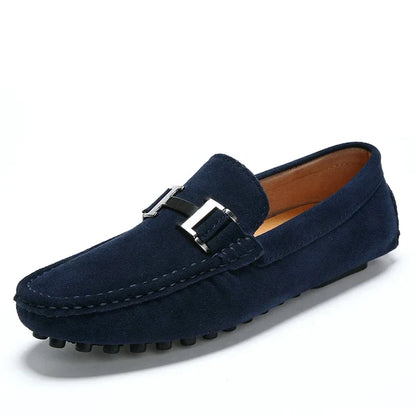 Comfortable Genuine Leather Slip-On Loafers For Men