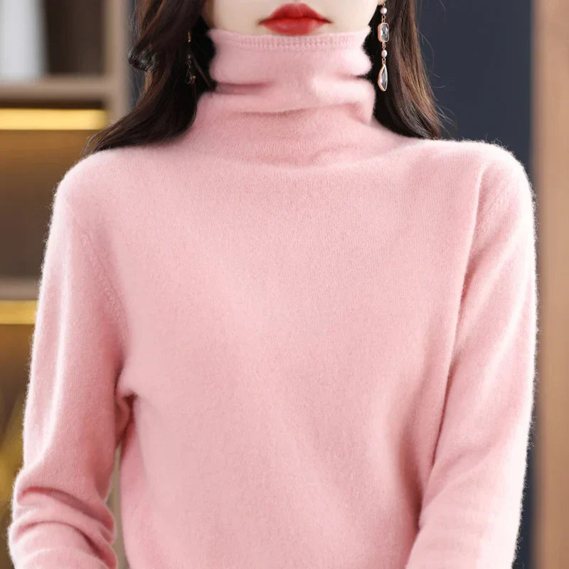 Soft Merino Wool Women's Crew Neck Sweater