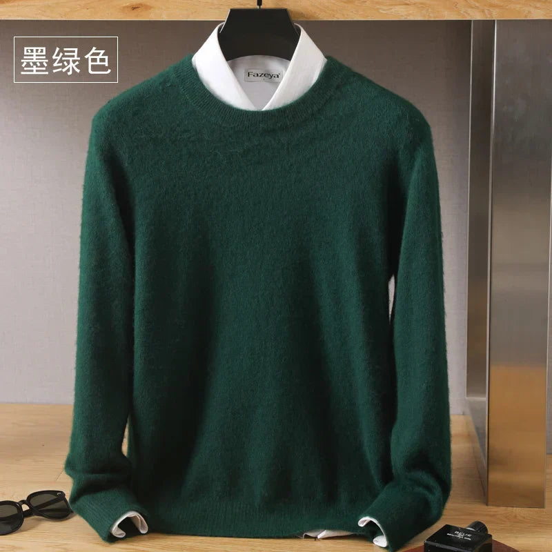 Luxurious Soft Crew Neck Cashmere Sweater