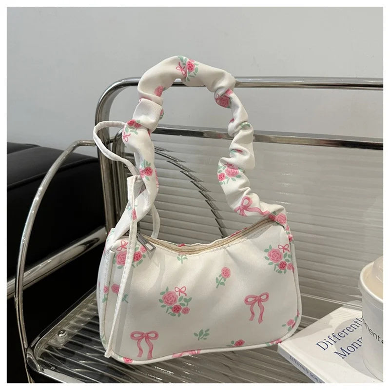 Cute Floral Fabric Tote Shoulder Bag