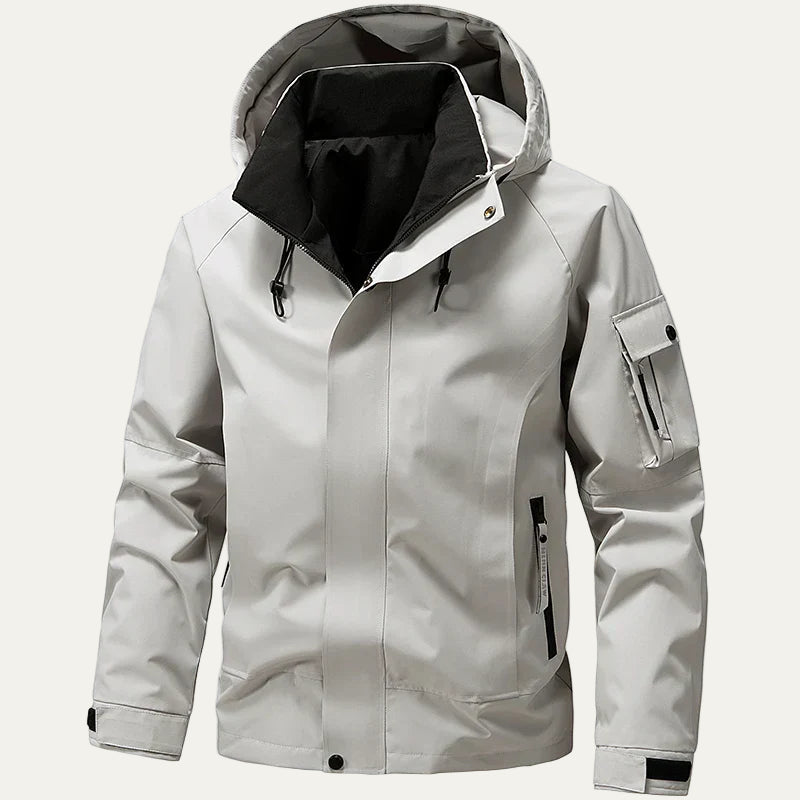 VogeLuxe | Men’s Weatherproof Hooded Utility Jacket