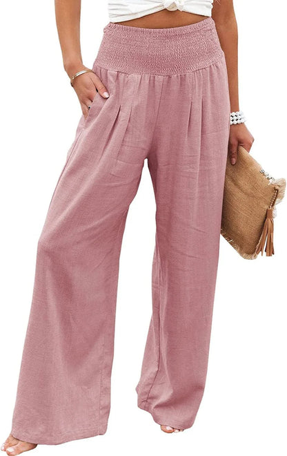 Soft & Chic Women's Cotton Elastic Pants