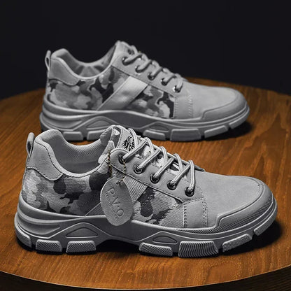 Tactical Camo Lace-Up Work Boots