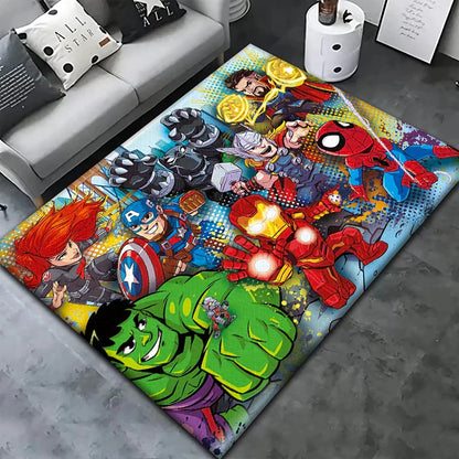 Colorful Kids Rug Soft Plush Playroom Mat