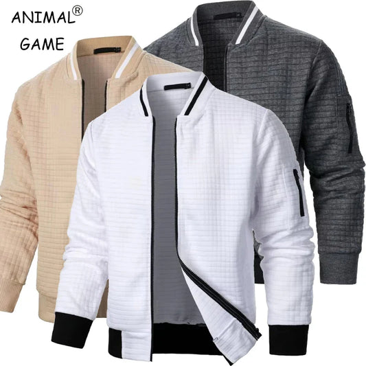 Classic Sports Baseball Zip Jacket - VogeLuxe