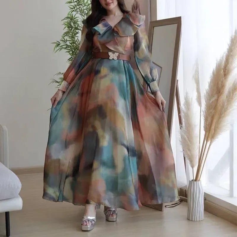 Stylish Floral Floor Length Maxi Dress for Women